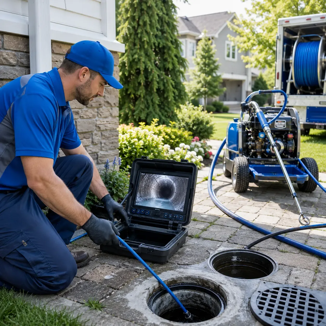 Outdoor drain cleaning professionals serving Great Falls, VA